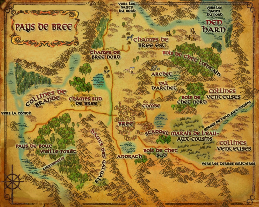 Carte du Pays de Bree